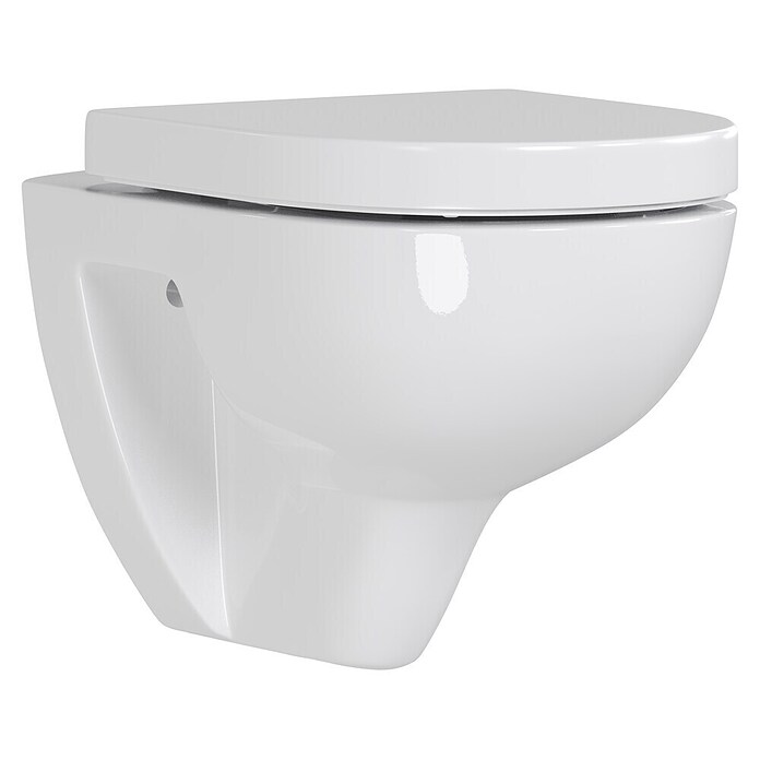 Villeroy & Boch Set za stenski WC Targa Twist Flush  (Izpiranje brez roba, Brez posebne glazure, Oblika splakovanja: Globok, WC odtok: Vodoravno, Bela) | 3943 - WC Wand Marke | DBBA - Keramik Marke | DBB - Keramik | DB - Keramik/Wannen | D - Sanitär | BAUHAUS