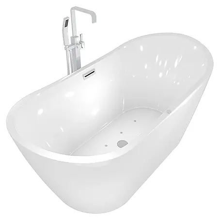 AcquaVapore  Freistehende Badewanne Fertigdusche F13-180-AF05