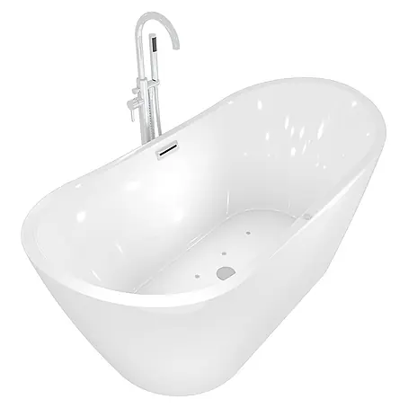 AcquaVapore  Freistehende Badewanne Fertigdusche F13-180-AF02