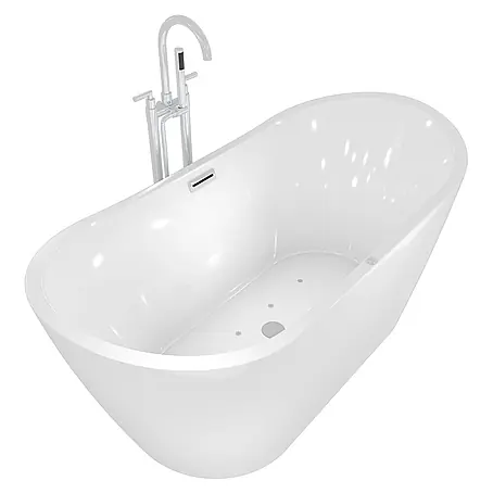 AcquaVapore  Freistehende Badewanne Fertigdusche F13-180-AF03