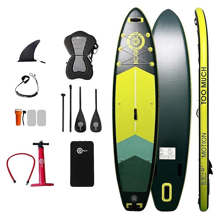 Set SUP daska s priborom Too Much Motion  (D x Š x V: 331 x 81 x 15 cm, Tirkizno-siva, Nosiva sila: 160 kg) | BAUHAUS