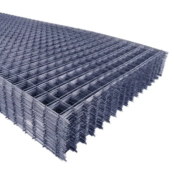 Odem Panel electrosoldado - Gris, 2,6 x 1,5 m, Espesor de alambre: 4 mm - Malla electrosoldada gris apilada para refuerzo o vallado.
