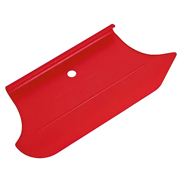 SCHÖNER WOHNEN-Farbe Trendstruktur Glätter Beton-Optik/Loft-Optik - Rot, Kunststoff - Roter Teigschaber mit Loch in der Mitte und abgerundeten Kanten, ideal zum Glätten von Teig oder Glasur.
