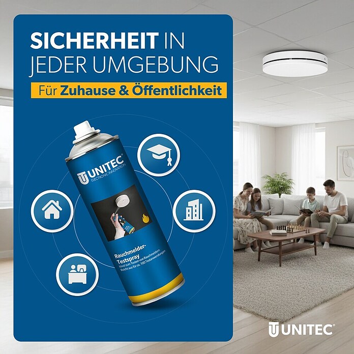 Rauchmeldertestspray (300 ml, Inhalt ausreichend für: 100 Testanwendungen)