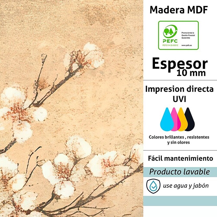 Cabecero de cama Hanami (L x An: 135 x 60 cm, Natural) | BAUHAUS