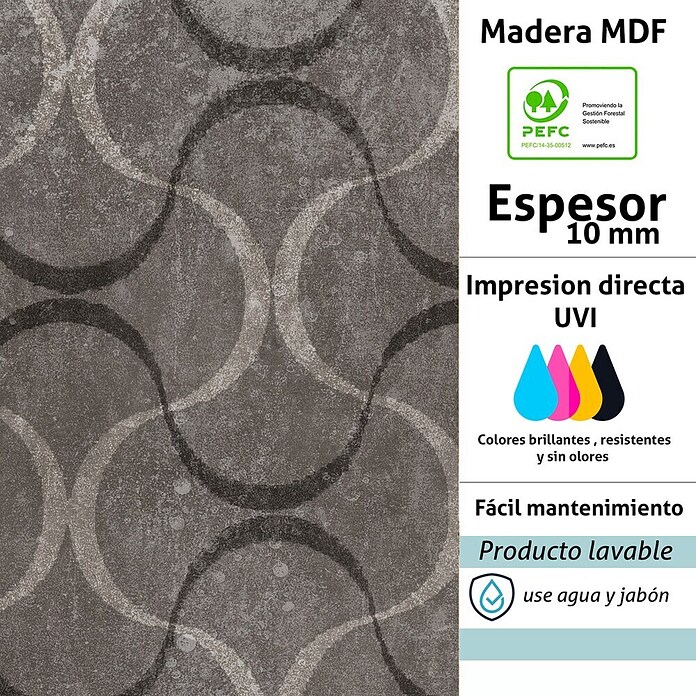 Cabecero de cama Órbita (L x An: 135 x 60 cm, Gris) | BAUHAUS