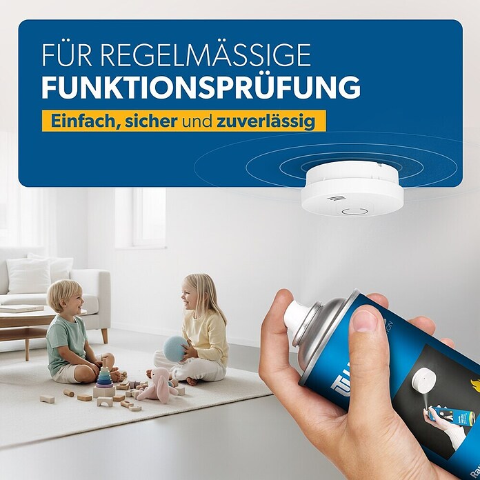 Rauchmeldertestspray (300 ml, Inhalt ausreichend für: 100 Testanwendungen)