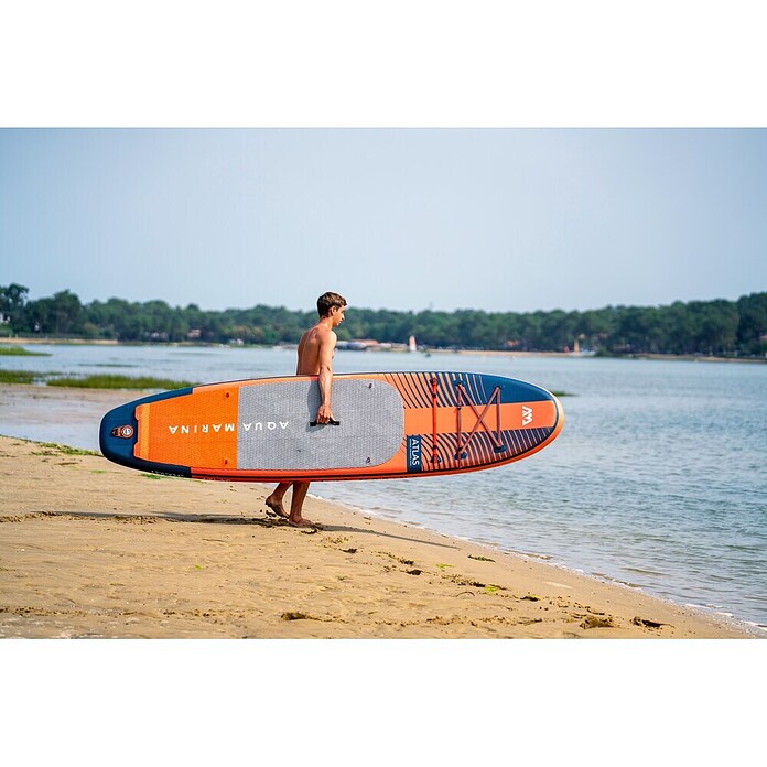 Aqua Marina SUP set Atlas  (Do x Š x V: 366 x 86 x 15 cm, Zmogljivost obremenitve: 180 kg, Oranžna) | 1413 - Badeboote, SUPs,Fun Tubes,Wasserski | ABIM - Boote | ABI - Nautic | AB - Nautic | A - Eisenwaren | BAUHAUS