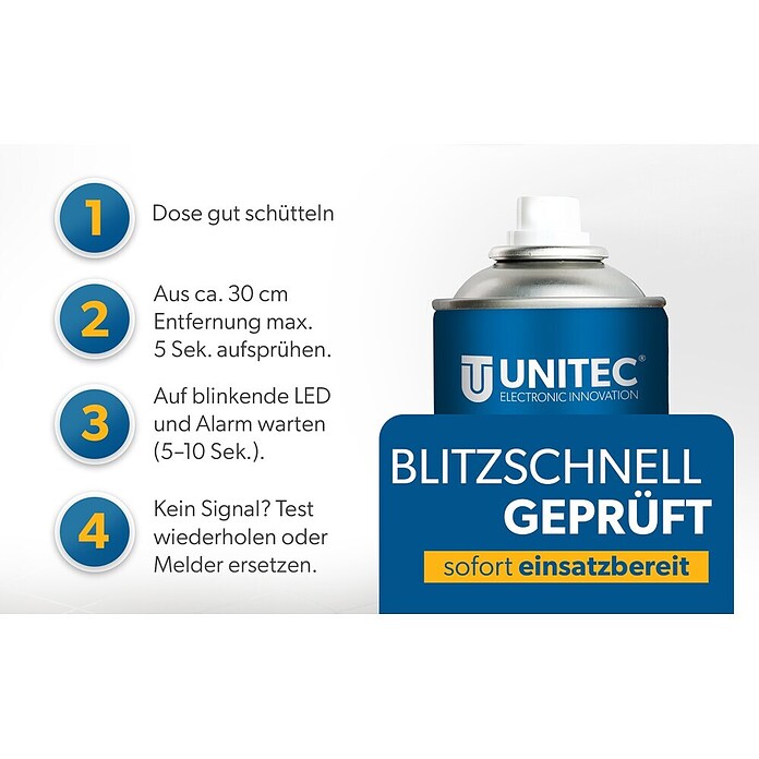 Rauchmeldertestspray (300 ml, Inhalt ausreichend für: 100 Testanwendungen)