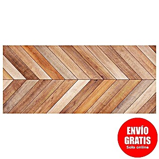 Cabecero de cama Chevron (L x An: 135 x 60 cm, Marrón)