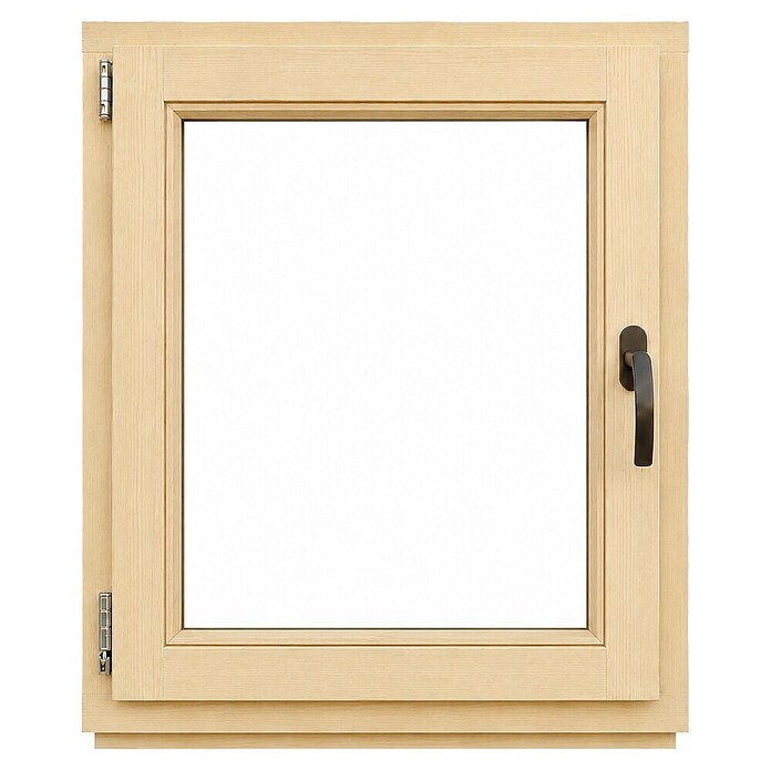 Leseno okno brez kljuke  (100 x 120 cm, Smer odpiranja: Levo, Natur) | Lesena okna | Okna | Okna, vrata in stopnice | Izdelki | BAUHAUS