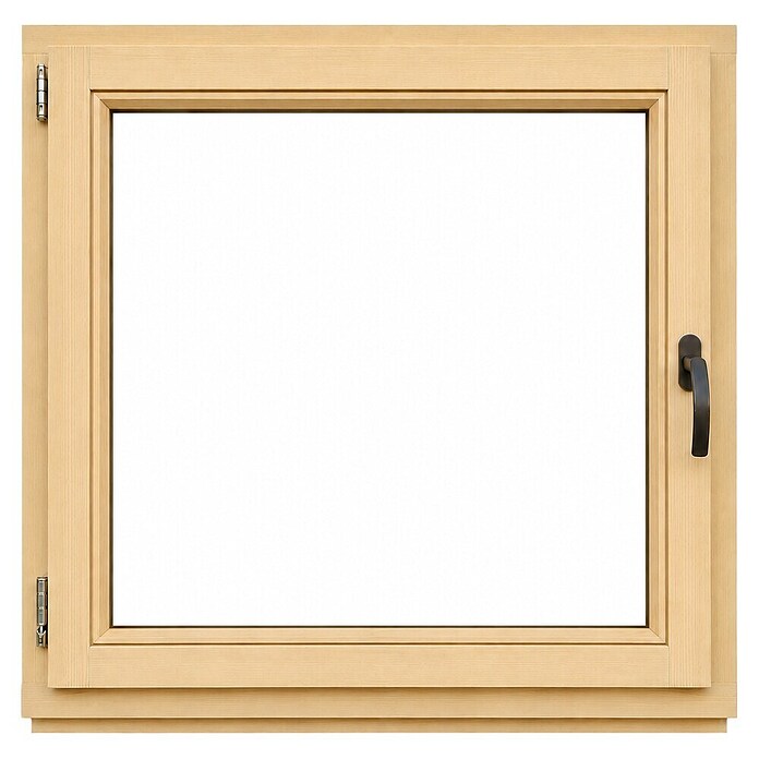 Leseno okno brez kljuke  (120 x 120 cm, Smer odpiranja: Levo, Natur) | Lesena okna | Okna | Okna, vrata in stopnice | Izdelki | BAUHAUS