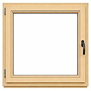 Leseno okno brez kljuke (120 x 120 cm, Smer odpiranja: Levo, Natur)