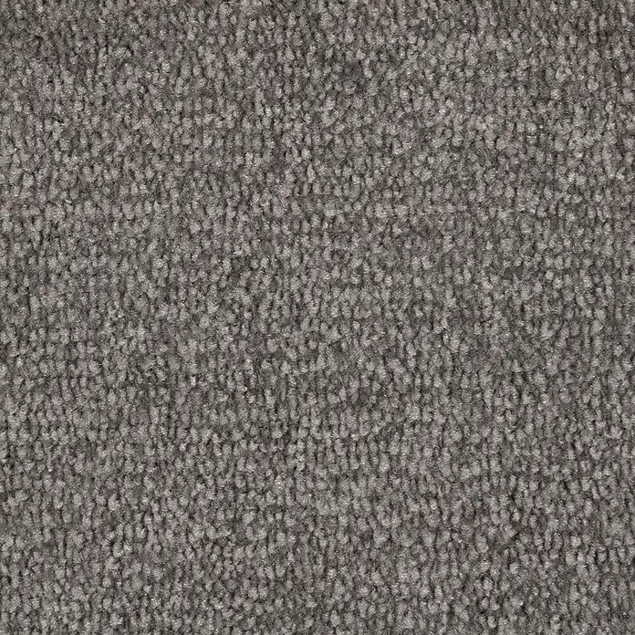 Bricoflor Teppichfliese Velours Hochflor, Dunkel-Grau, 50 - Breite: 50 cm, Velours, 100 % Polypropylen (PP), Dunkel-Grau - Dunkelgraue Schlingenflor-Teppichprobe.