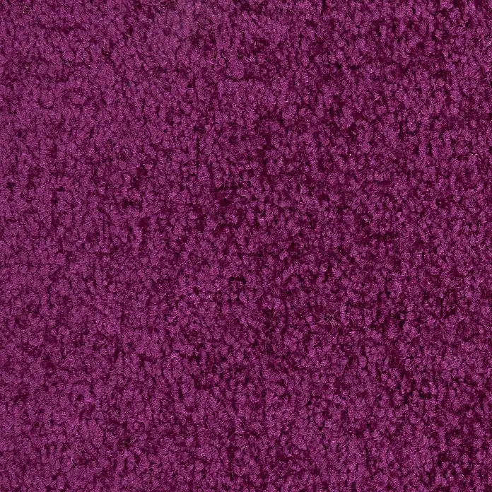 Bricoflor Teppichfliese Velours Hochflor, Lila Pink, 50 - Breite: 50 cm, Velours, 100 % Polypropylen (PP), Lila Pink - Strukturierter tiefvioletter Teppichstoff.