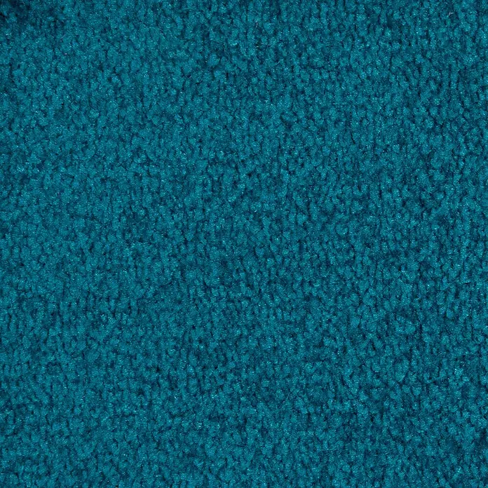 Bricoflor Teppichfliese Velours Hochflor, Petrol Türkis, 50 - Breite: 50 cm, Velours, 100 % Polypropylen (PP), Petrol Türkis - Lebhaftes, türkisblaues Textil mit Textur, ideal für Teppiche oder Polster.