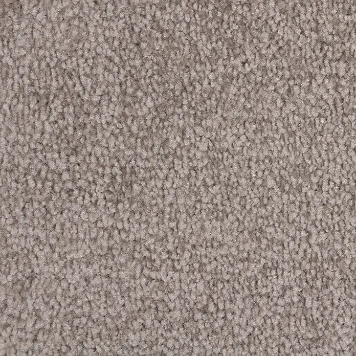 Bricoflor Teppichfliese Velours Hochflor, Grau Braun, 50 - Breite: 50 cm, Velours, 100 % Polypropylen (PP), Grau Braun - Heller, kurzfloriger Teppich in Taupe, strukturierte Oberfläche.