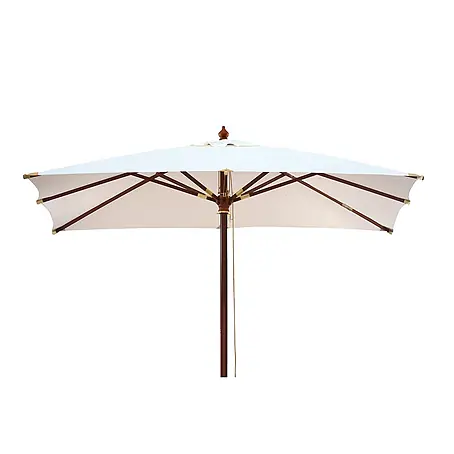 Kai Wiechmann  Marktschirm Mittelmastschirm quadratisch 250 cm Weiß