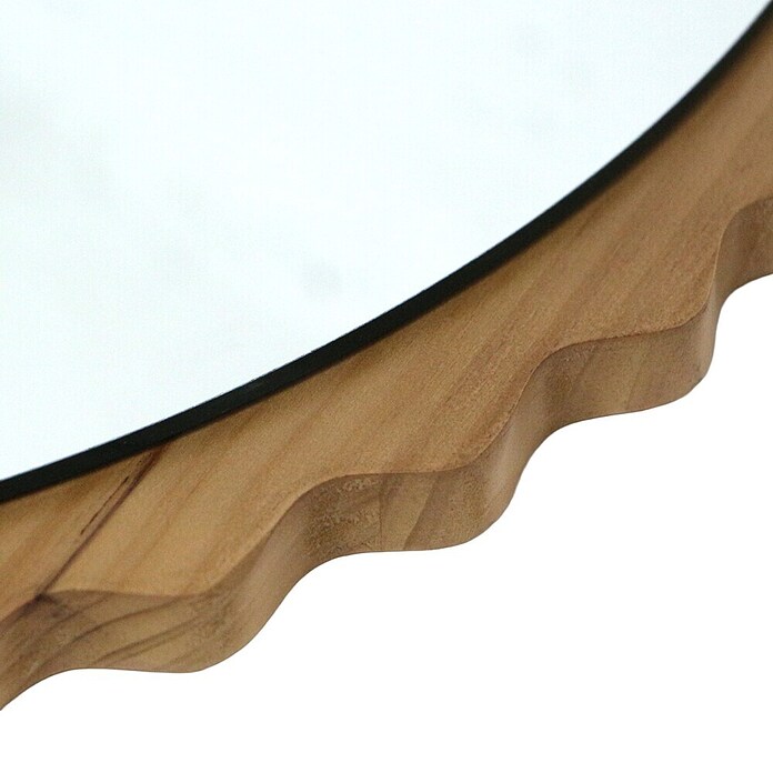 Espejo de pared Orbital (Diámetro: 80 cm, Roble) | BAUHAUS
