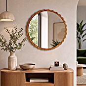 Espejo de pared Orbital (Diámetro: 80 cm, Roble) | BAUHAUS