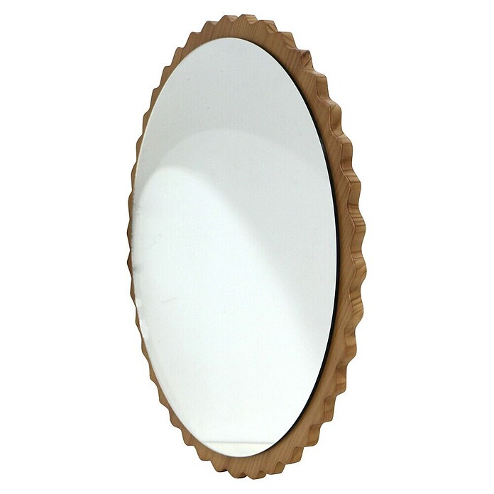 Espejo de pared Orbital (Diámetro: 80 cm, Roble) | BAUHAUS