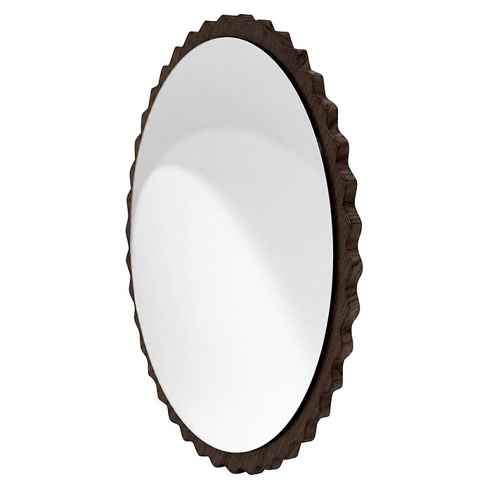 Espejo de pared Orbital (Diámetro: 60 cm, Tabaco) | BAUHAUS
