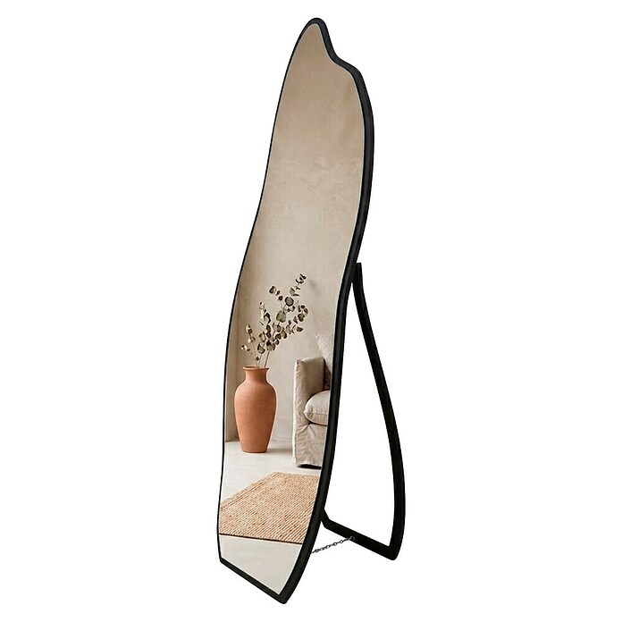 Espejo vertical de pie Surf (50 x 150 cm, Negro, MDF) | BAUHAUS