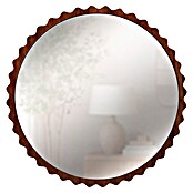 Espejo de pared Orbital (Diámetro: 80 cm, Nogal) | BAUHAUS