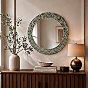Espejo de pared Kioto (Diámetro: 70 cm, Verde/Blanco) | BAUHAUS