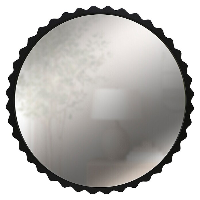 Espejo de pared Orbital (Diámetro: 80 cm, Negro) | BAUHAUS