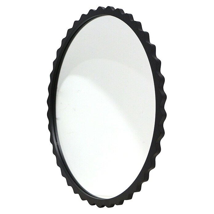 Espejo de pared Orbital (Diámetro: 80 cm, Negro) | BAUHAUS