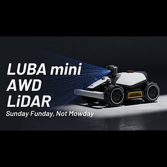 Mammotion Robot cortacésped Luba Mini Awd LiDAR (Recomendación máxima de superficie: 1.500 m², Ancho de corte: 20 cm) | BAUHAUS