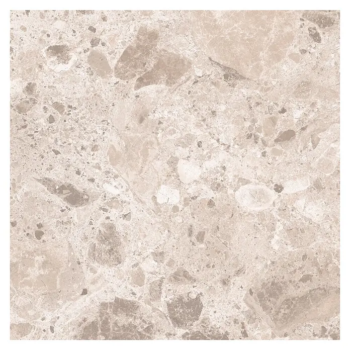 Feinsteinzeugfliese Vogue - 60 x 60 cm, Sand, Matt - Beigefarbene Marmortextur mit natürlicher Äderung und Steineinschlüssen.