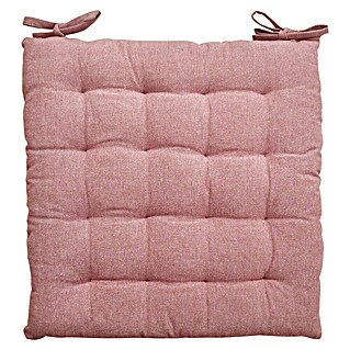 Cojín para silla Chambrai (45 x 45 x 5 cm, Rosa, 100% algodón)