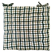 Cojín para silla Vichy (45 x 45 x 5 cm, Verde, 100% algodón) | BAUHAUS