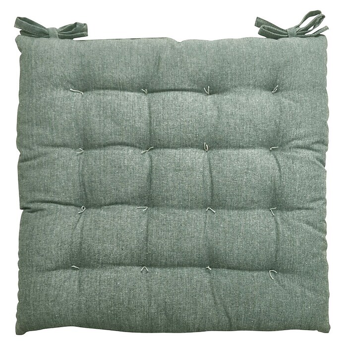 Cojín para silla Chambrai (45 x 45 x 5 cm, Verde, 100% algodón) | BAUHAUS