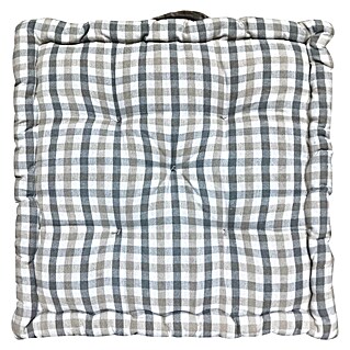 Cojín para suelo Vichy (Natural, 45 x 45 cm, 1 ud.)