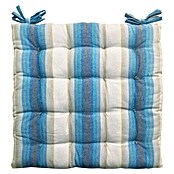 Cojín para silla Raya Ancha (45 x 45 x 5 cm, Azul, 100% algodón) | BAUHAUS