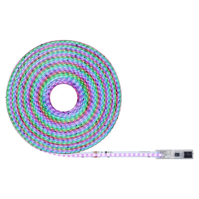 Paulmann SimpLED LED-Stripes Motion Music - Länge: 10 m, RGB, 36 W, 1.300 lm - Mehrfarbiger RGB-LED-Lichtstreifen, spiralförmig aufgerollt mit einem geraden Endstück, leuchtet lebendig.