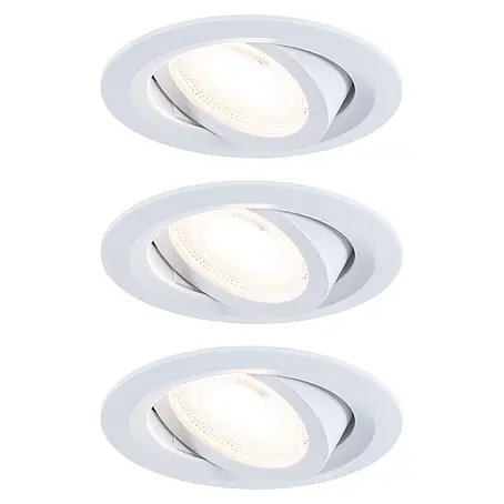 Paulmann  LED-Einbauleuchten-Set rund FixedLED