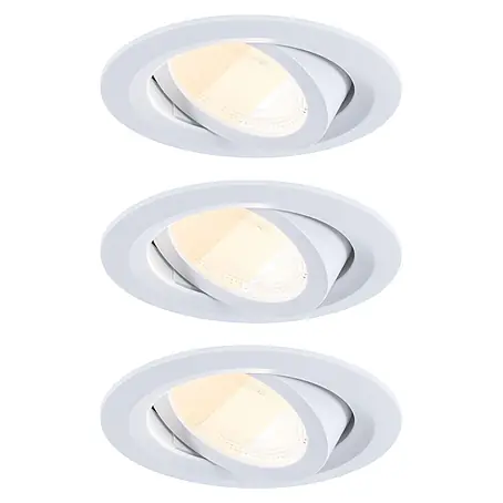 Paulmann  LED-Einbauleuchten-Set rund FixedLED Whiteselect