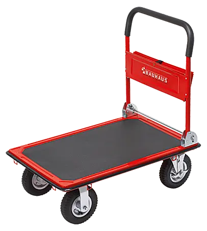 DEMA Transportwagen Plattformwagen 300 Kg – Klappbarer Handwagen Mit Luftbereifung, Lenkrollen, Kantenschutz – Für Werkstatt & Umzug