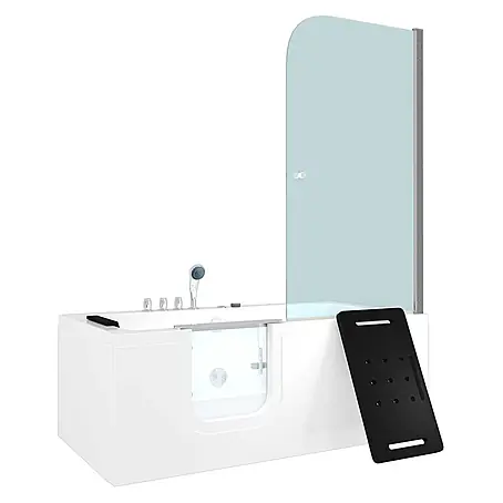 AcquaVapore  Badewanne Fertigdusche S15D-WP-TH-L-EC