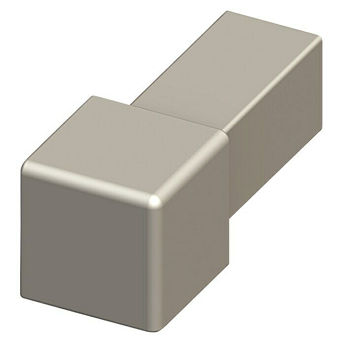 Vierkante hoek (Aluminium, Titanium, Hoogte: 8 mm)