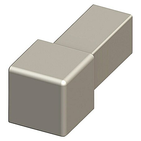Quadroeck (Aluminium, Titan, Höhe: 8 mm)