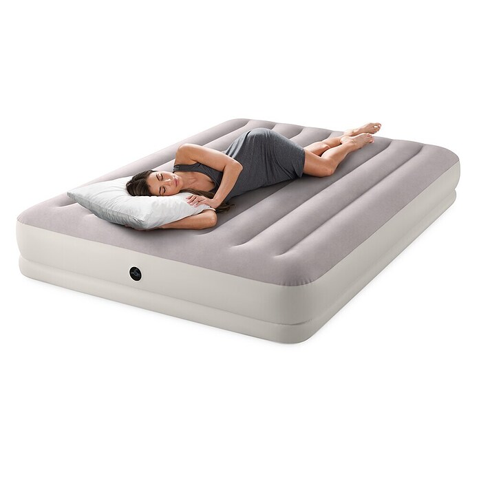Intex Napihljiva postelja Dura Beam Prestige Queen  (Do x Š x V: 203 x 152 x 30 cm, Siva) | 8335 - Strand-/Campingartikel | ICJA - Campingartikel | ICJ - Campingartikel | IC - Freizeit im Garten | I - Stadtgarten | BAUHAUS
