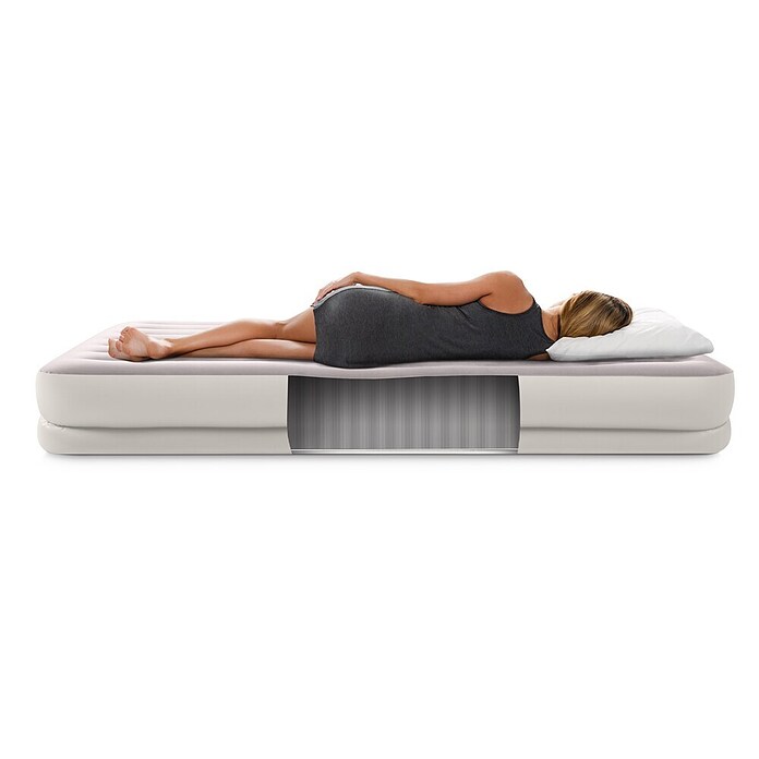 Intex Napihljiva postelja Dura Beam Prestige Queen  (Do x Š x V: 203 x 152 x 30 cm, Siva) | 8335 - Strand-/Campingartikel | ICJA - Campingartikel | ICJ - Campingartikel | IC - Freizeit im Garten | I - Stadtgarten | BAUHAUS