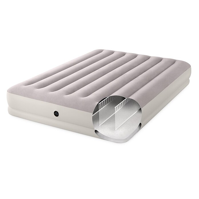 Intex Napihljiva postelja Dura Beam Prestige Queen  (Do x Š x V: 203 x 152 x 30 cm, Siva) | 8335 - Strand-/Campingartikel | ICJA - Campingartikel | ICJ - Campingartikel | IC - Freizeit im Garten | I - Stadtgarten | BAUHAUS