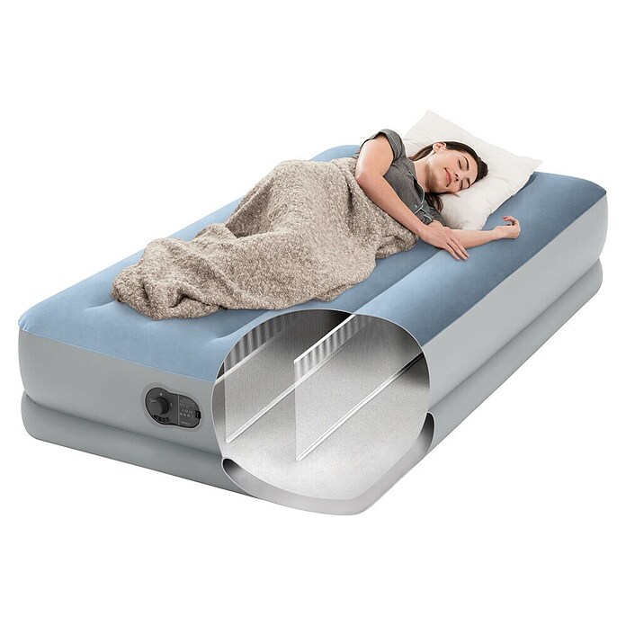 Intex Napihljiva postelja Dura Beam Comfort Twin  (Do x Š x V: 199 x 91 x 36 cm, Siva) | 8335 - Strand-/Campingartikel | ICJA - Campingartikel | ICJ - Campingartikel | IC - Freizeit im Garten | I - Stadtgarten | BAUHAUS