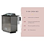Karibu Saunahaus Laguna (L x B x H: 287,5 x 219,5 x 244 cm, Natur, 9 KW Bio Ofen mit externer Steuerung) | BAUHAUS